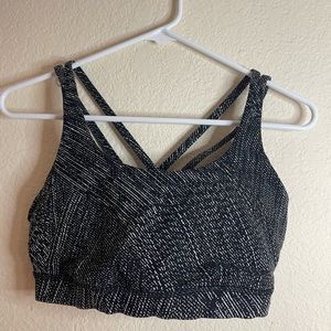 Lululemon Energy Bra - Black and White